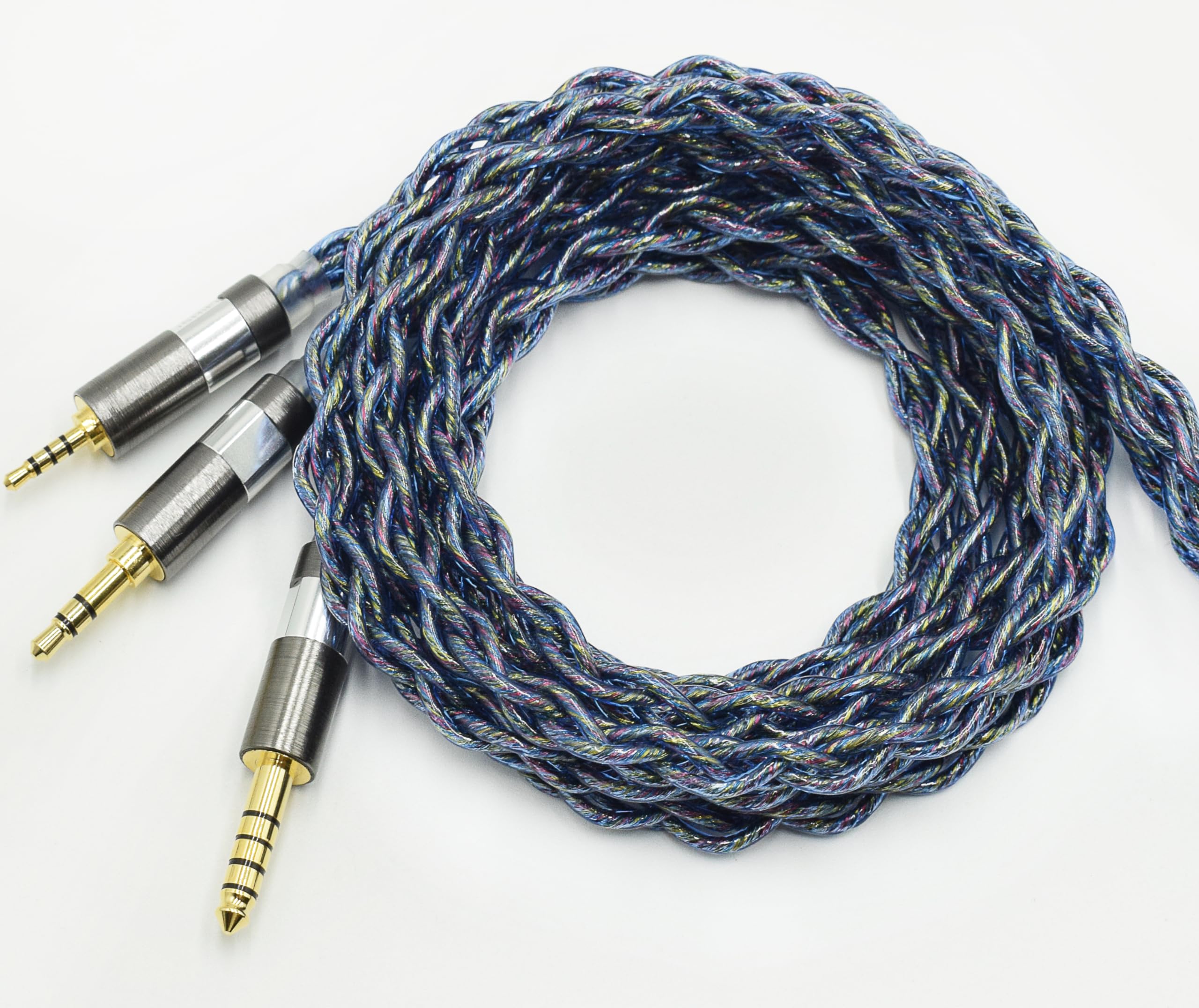 超希少!16芯 金メッキリケーブル CIEM2Pin 0.78mm/3.5mm Amazon | 【JSHiFi-Youth】2pin3.5mmリケーブル 0.78mm手編み単